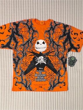 Civil Regime The Nightmare Before Christmas Jack’s Grin Orange Tee Small